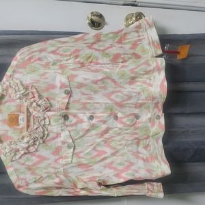 Ruby Red jacket NWT Women Size 16P Linen and Rayon Spring Colors